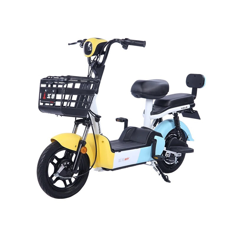 五羊本田電動(dòng)車新款48v電動(dòng)自行車新國標(biāo)可提鋰電小型代步電車電瓶車 裸車不含電池不含充電器不含 12ah 48V